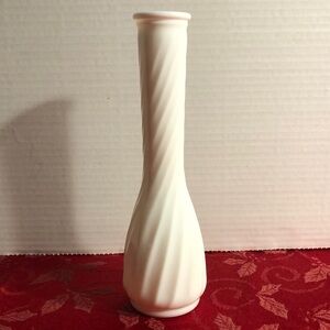 Milk Glass Vase 9 Inch Hoosier Glass Vintage Wedding Decor Flower Vase